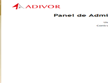 Tablet Screenshot of panel.adivor.com.mx